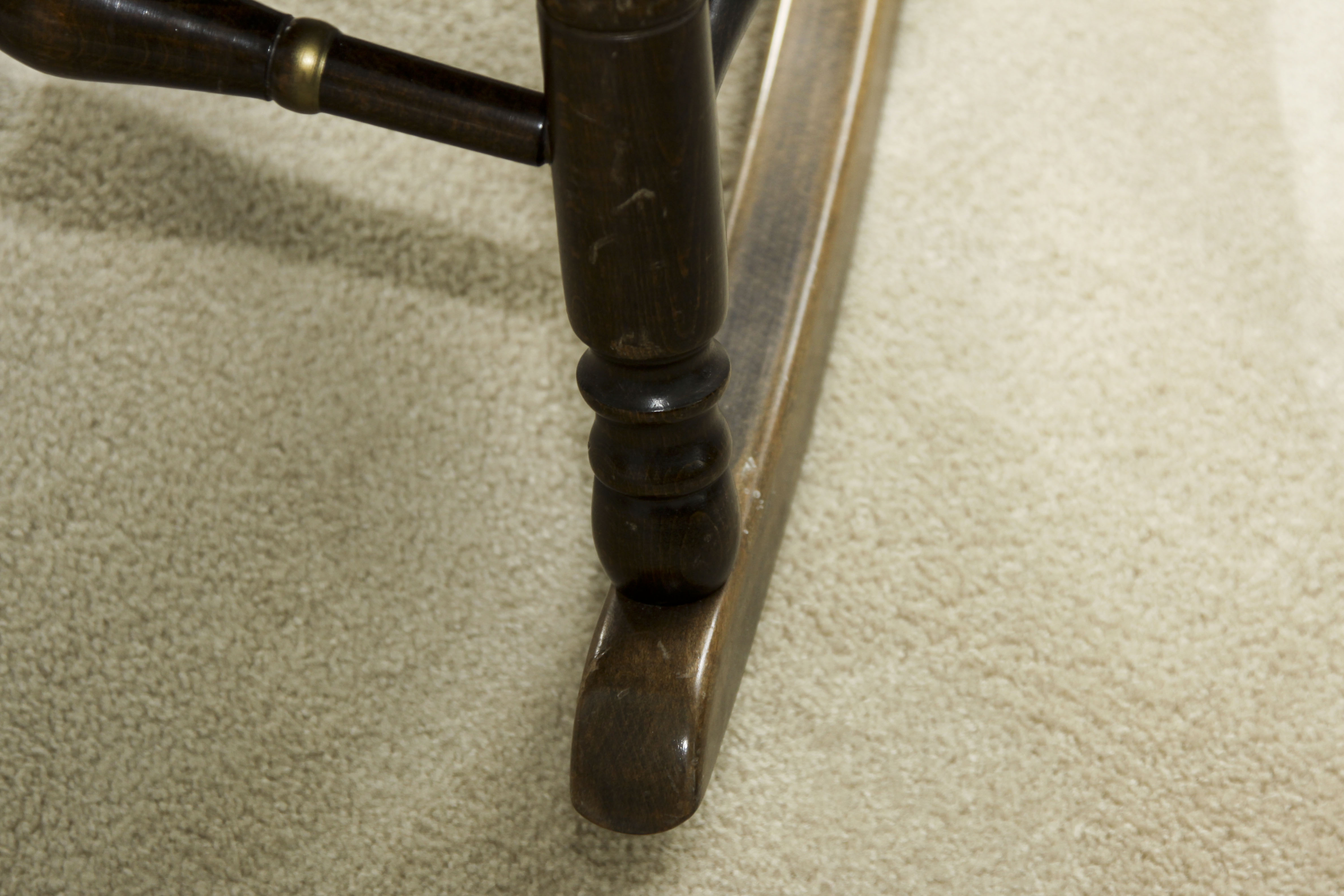 Oak Rocking Chair with Stenciled Details
