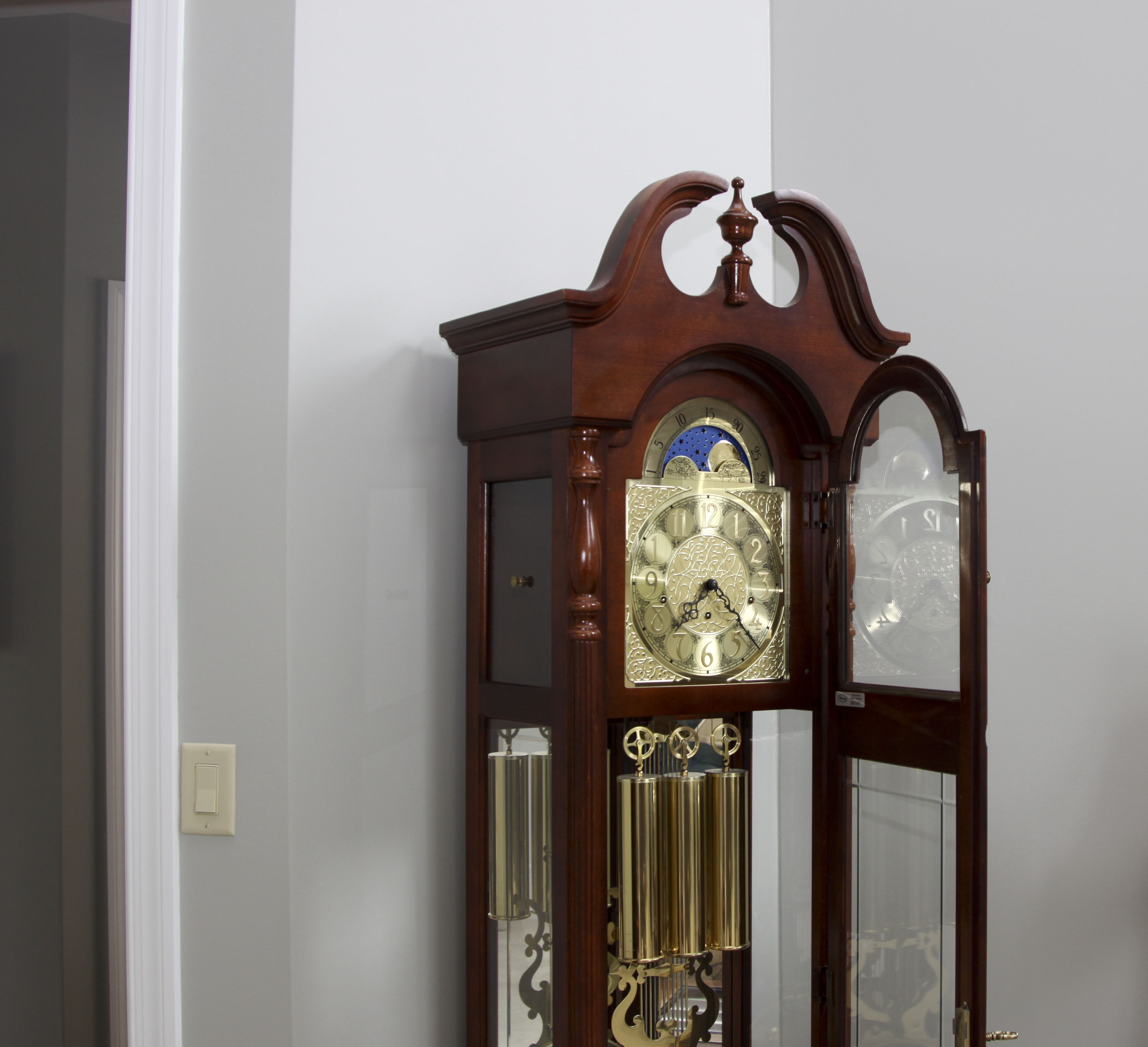 Ridgeway Cherry Grandfather Clock