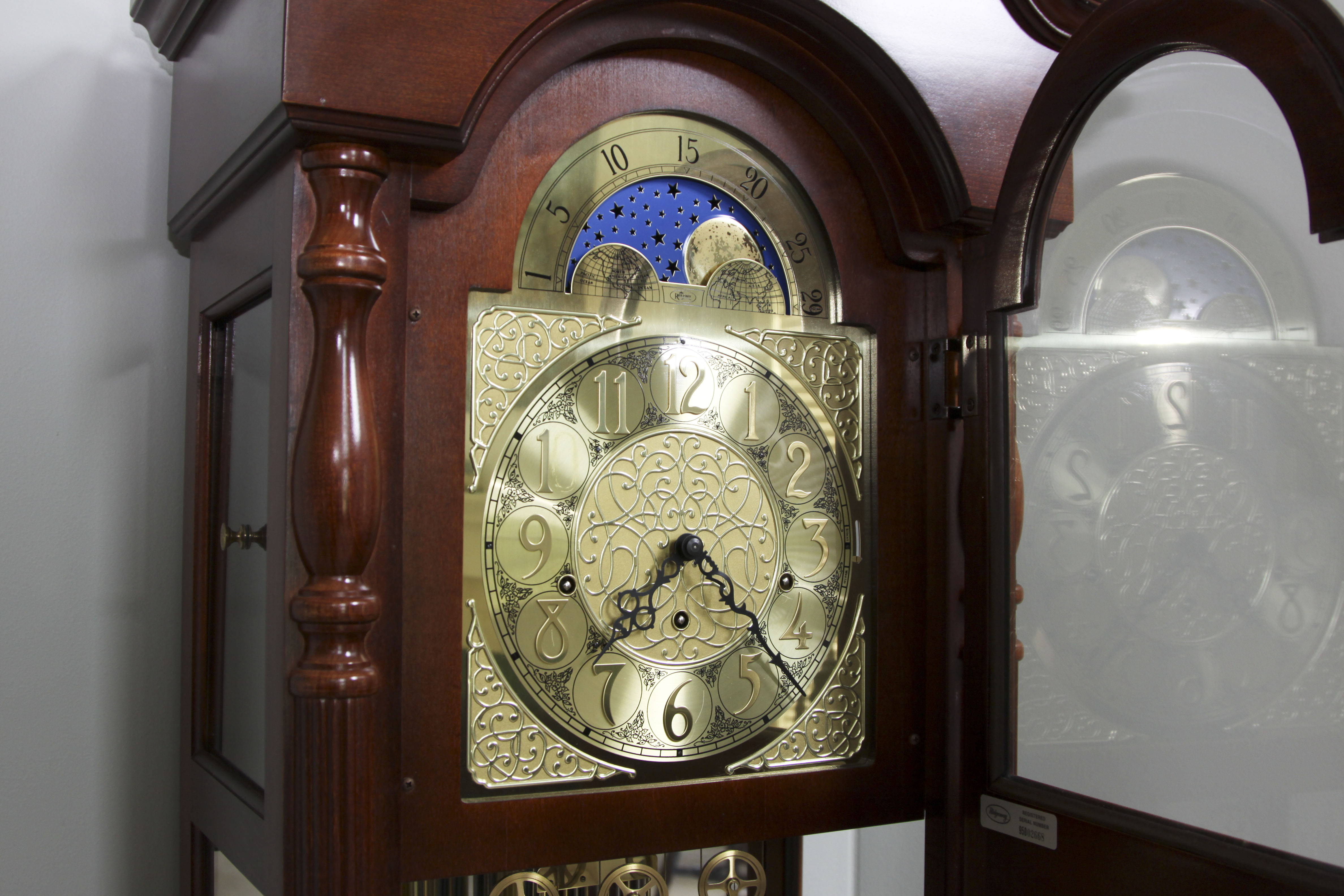 Ridgeway Cherry Grandfather Clock