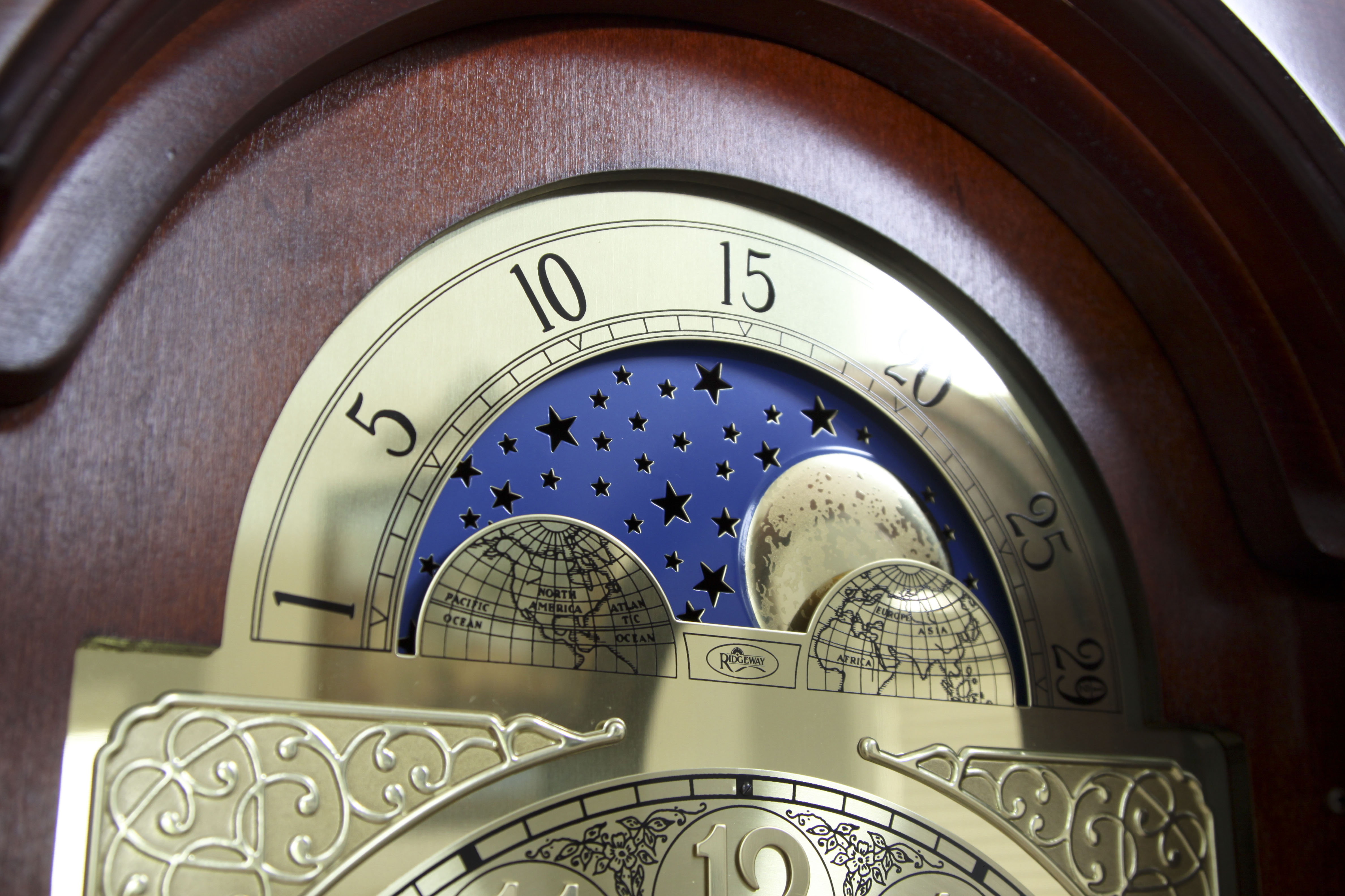 Ridgeway Cherry Grandfather Clock