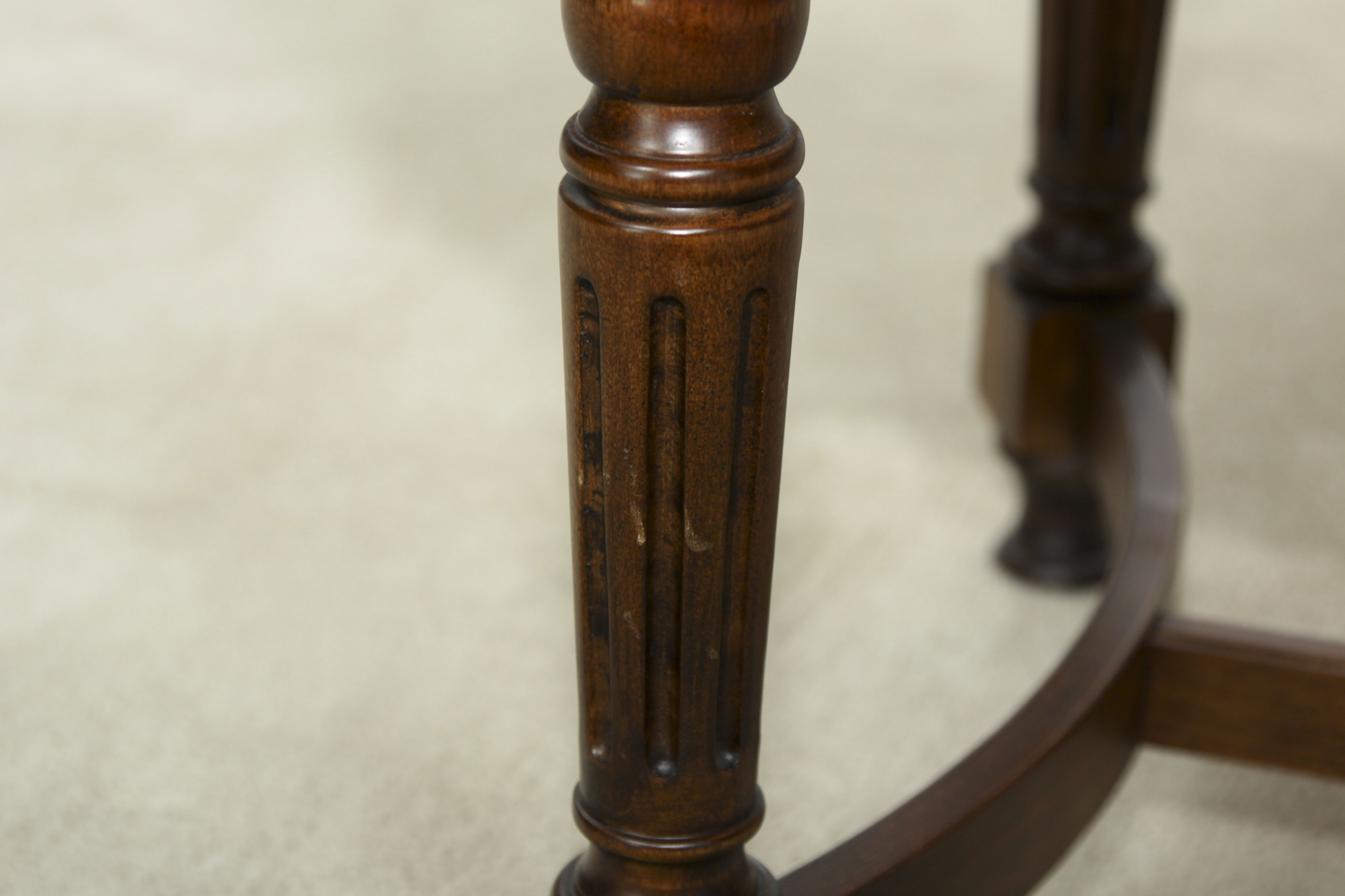 Oval Glass Top Coffee Table