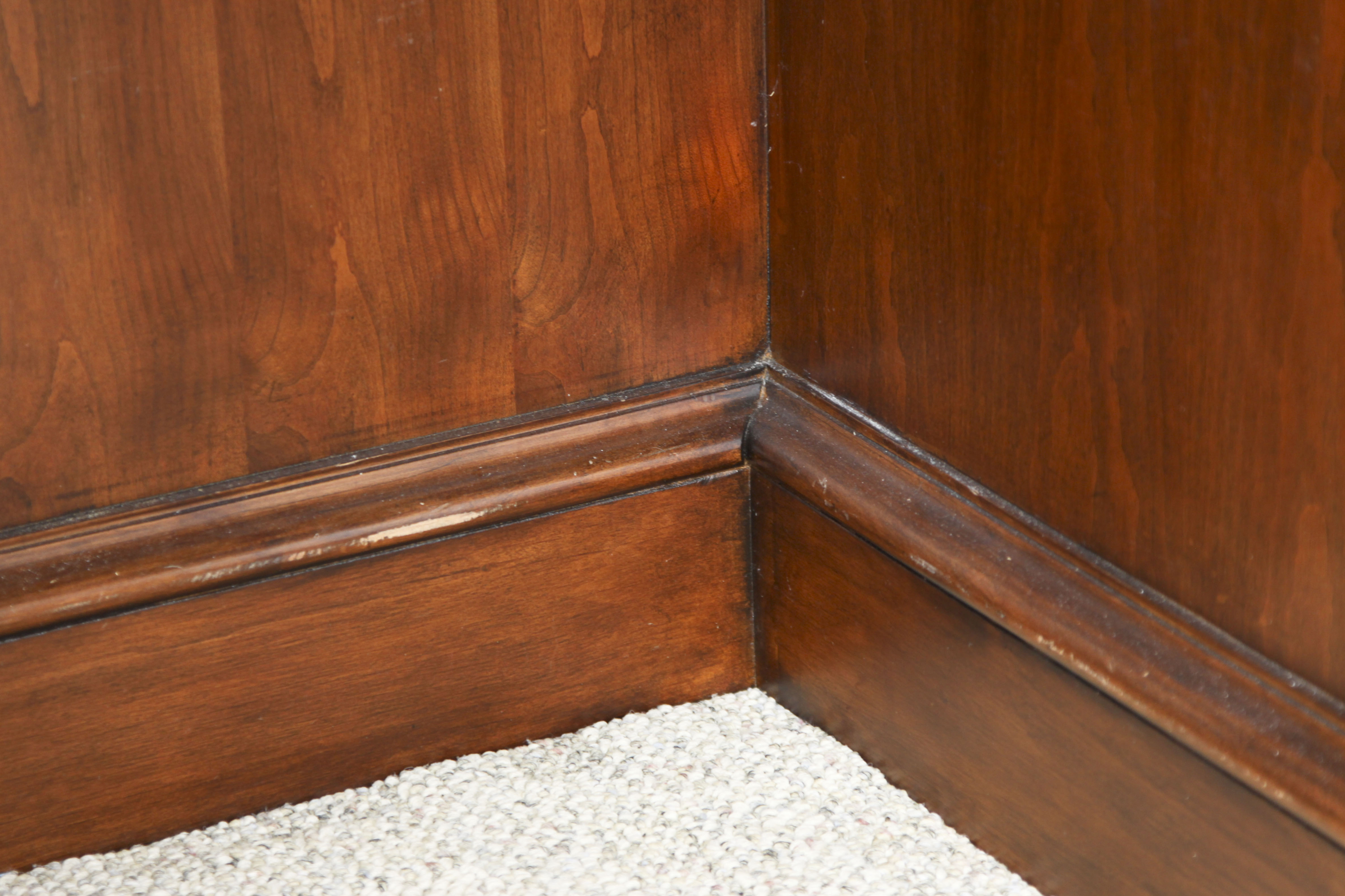 Walnut Kidney-Shaped Executive Desk