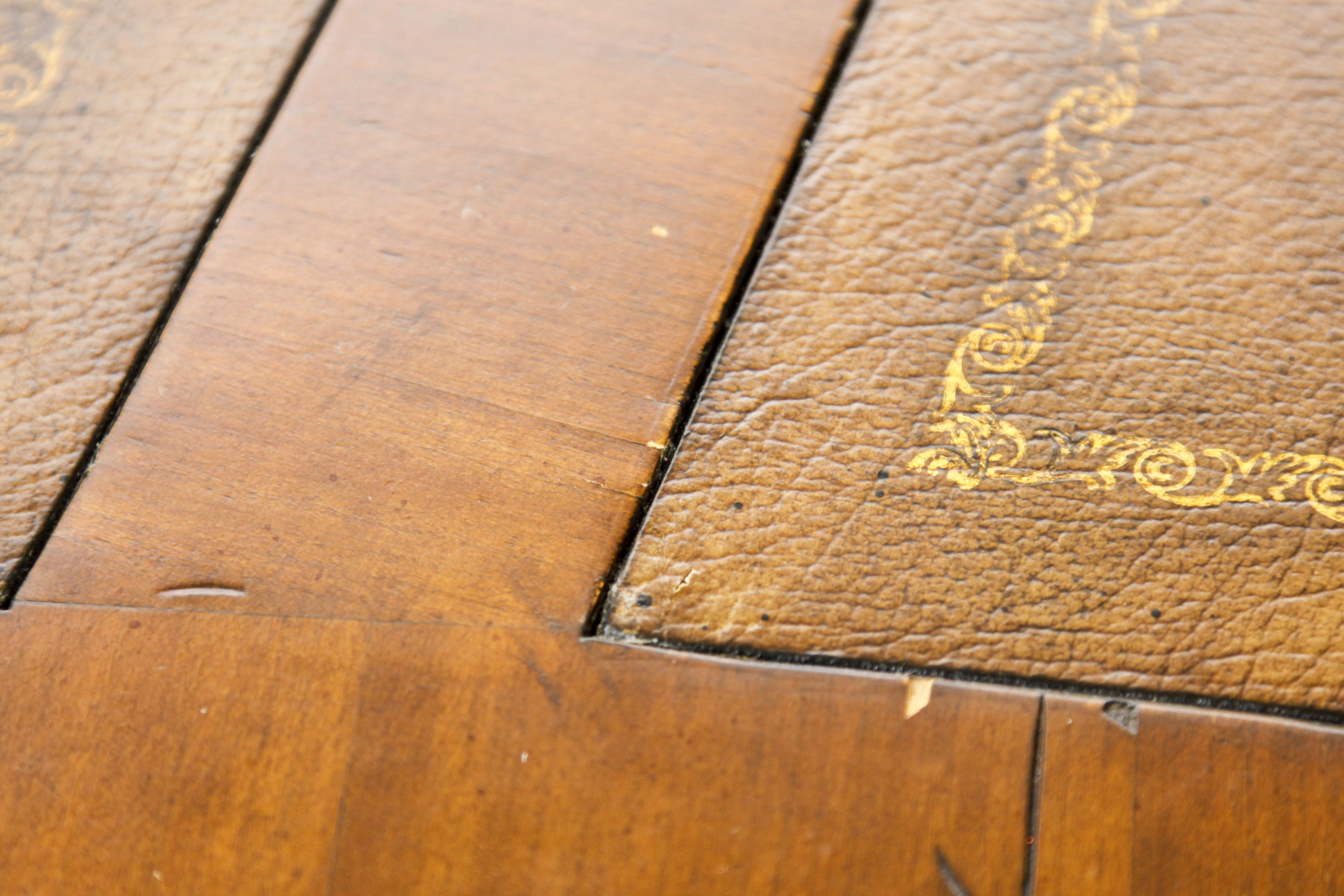 Walnut Kidney-Shaped Executive Desk