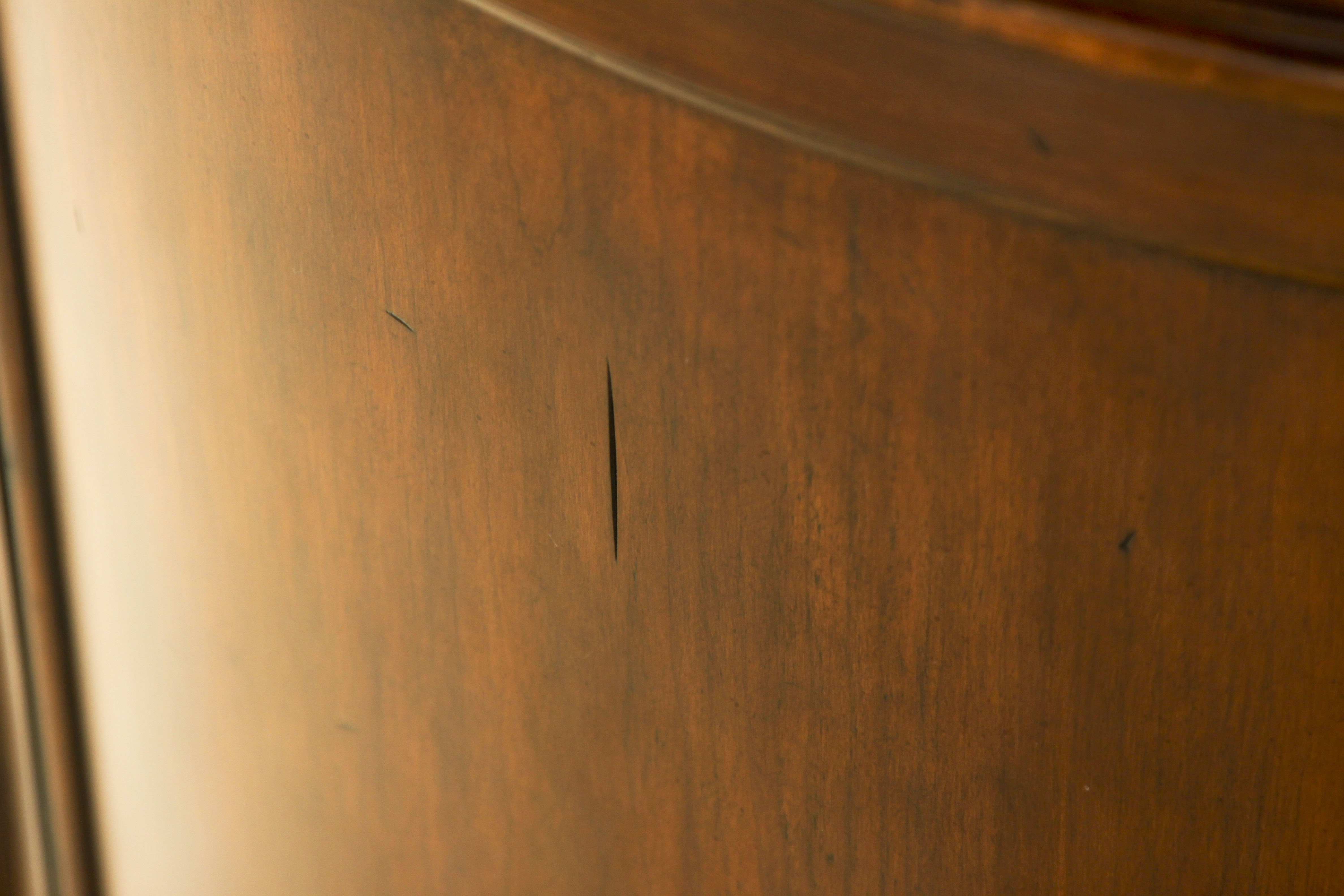 Walnut Kidney-Shaped Executive Desk