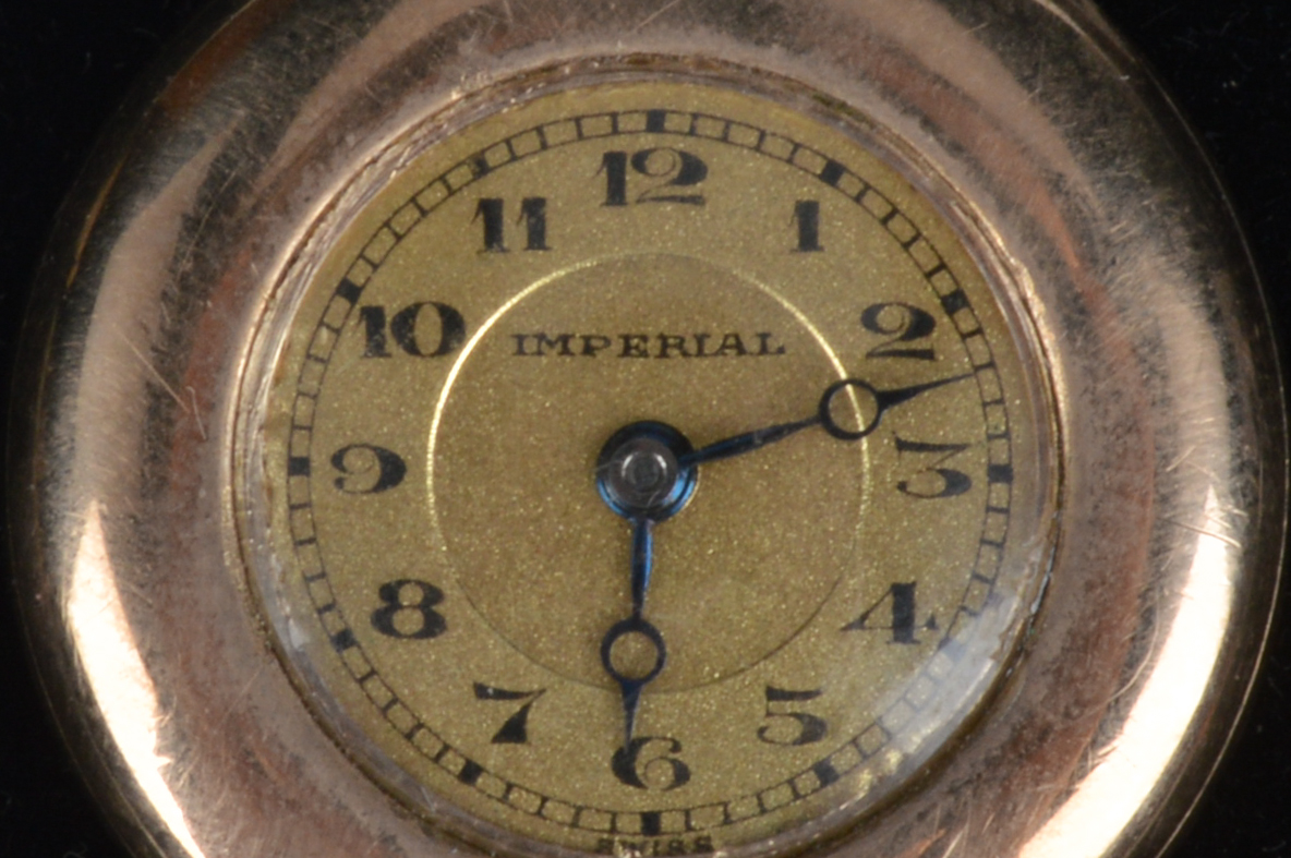 Gold Plate Seven Jewel Imperial Pocket Watch