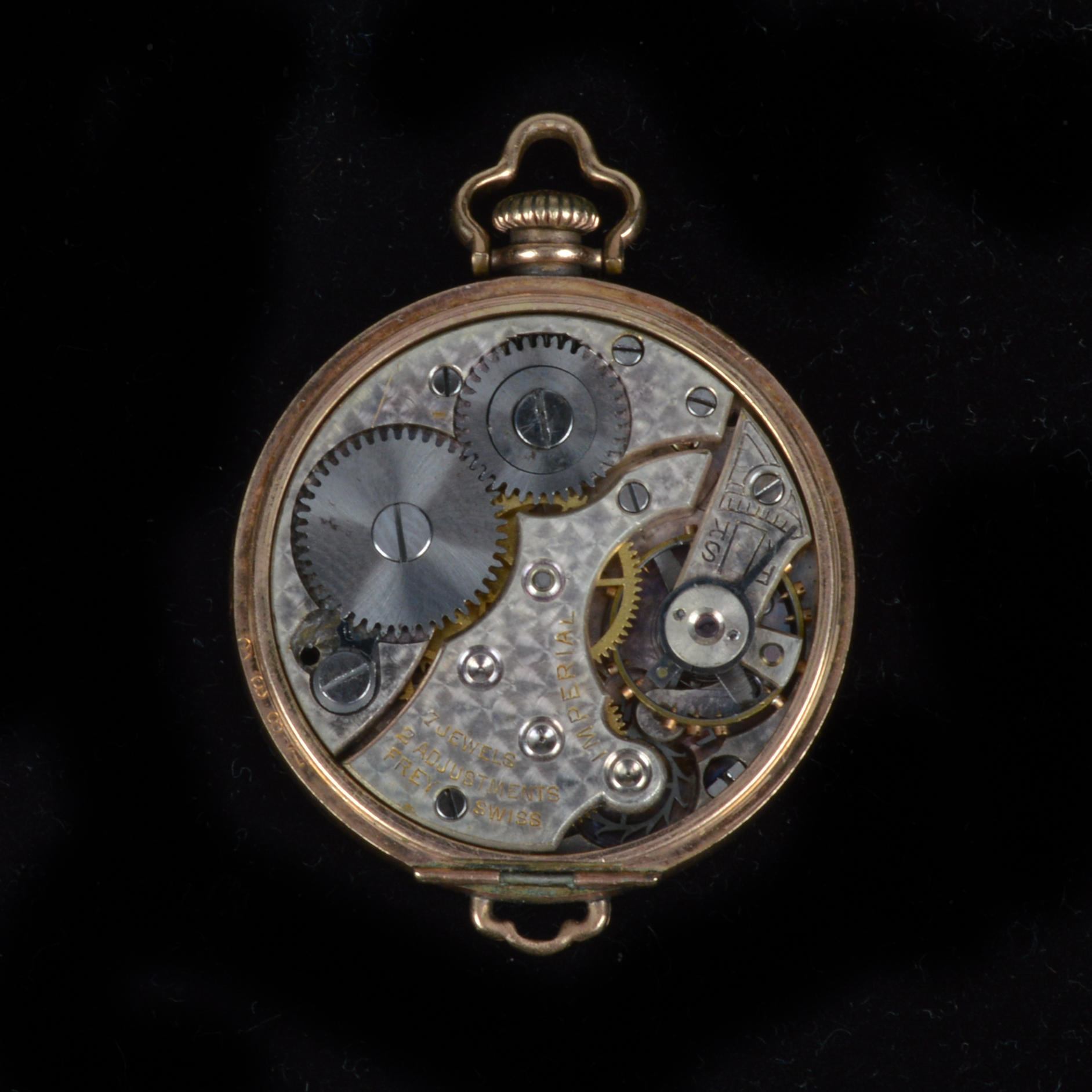 Gold Plate Seven Jewel Imperial Pocket Watch