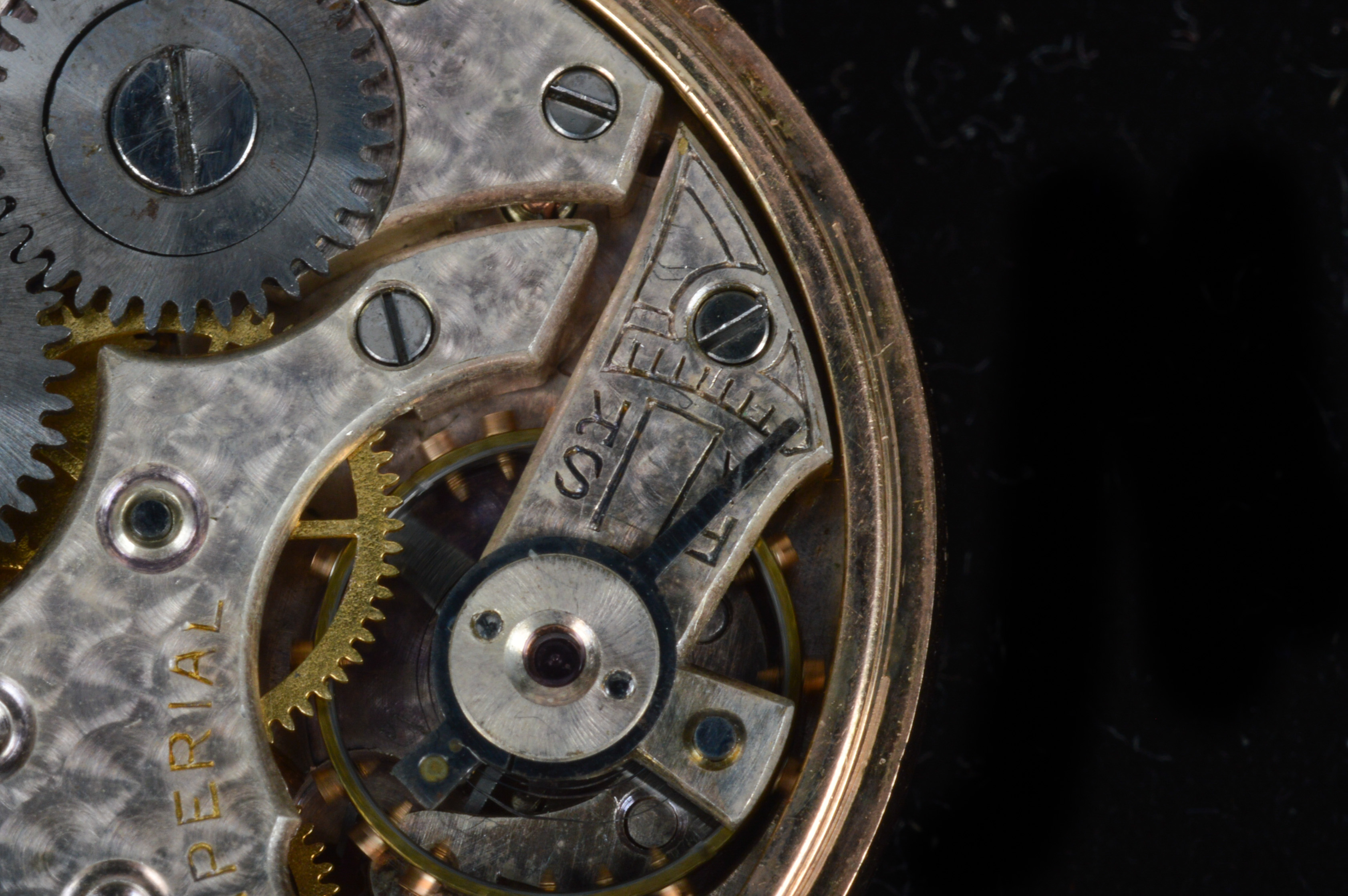 Gold Plate Seven Jewel Imperial Pocket Watch