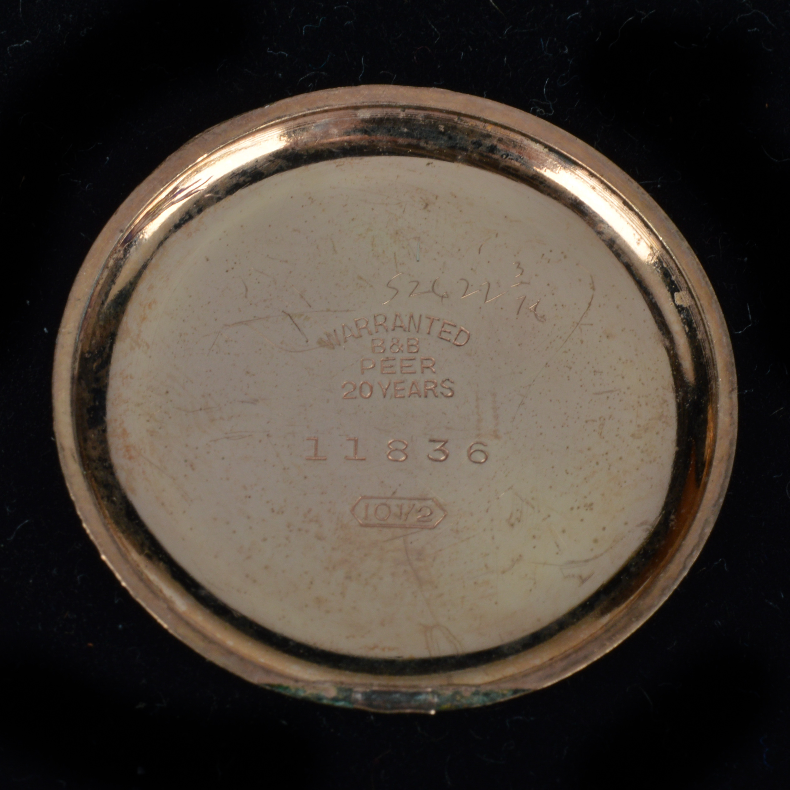 Gold Plate Seven Jewel Imperial Pocket Watch