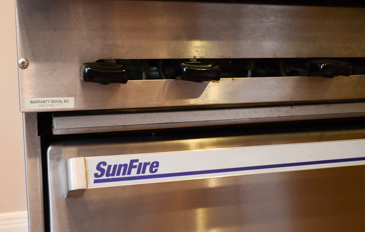 Sunfire Gas Commercial Range & Stove