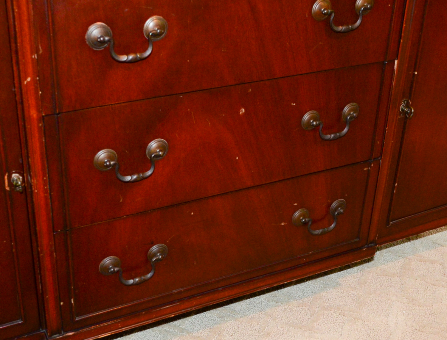 Traditional Cherry Sideboard Circa 1940's
