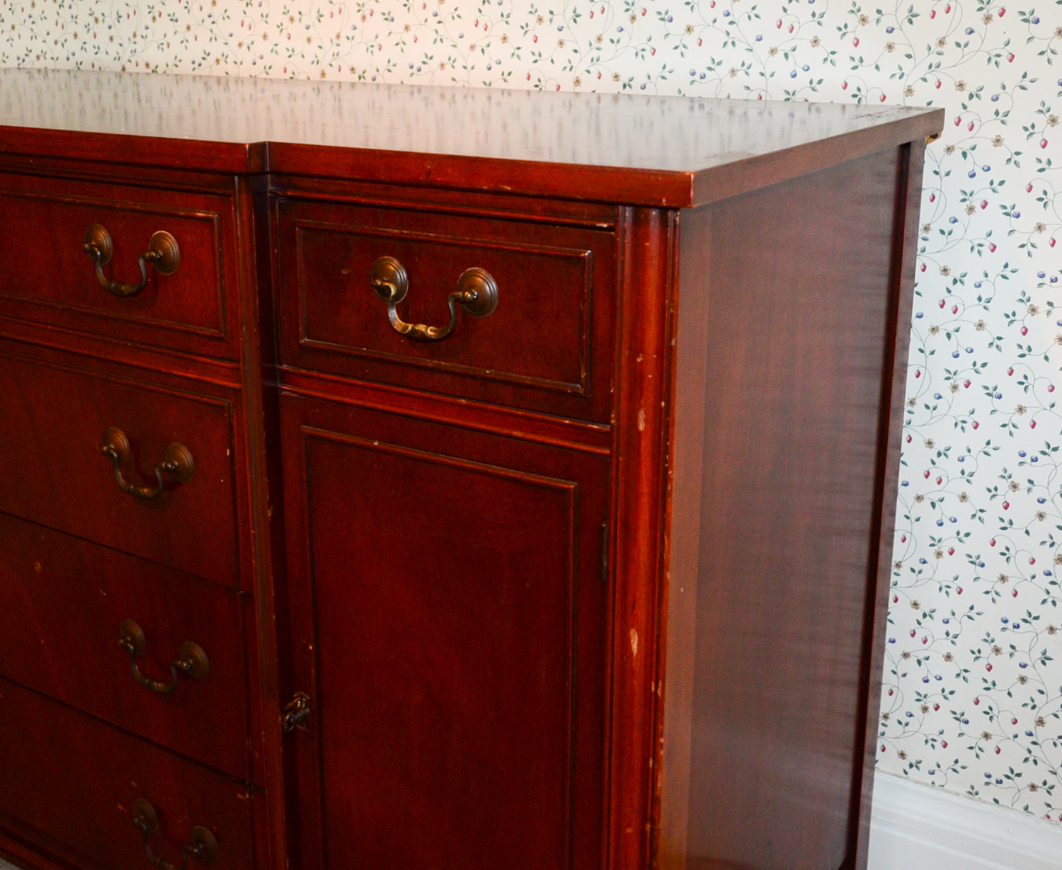 Traditional Cherry Sideboard Circa 1940's