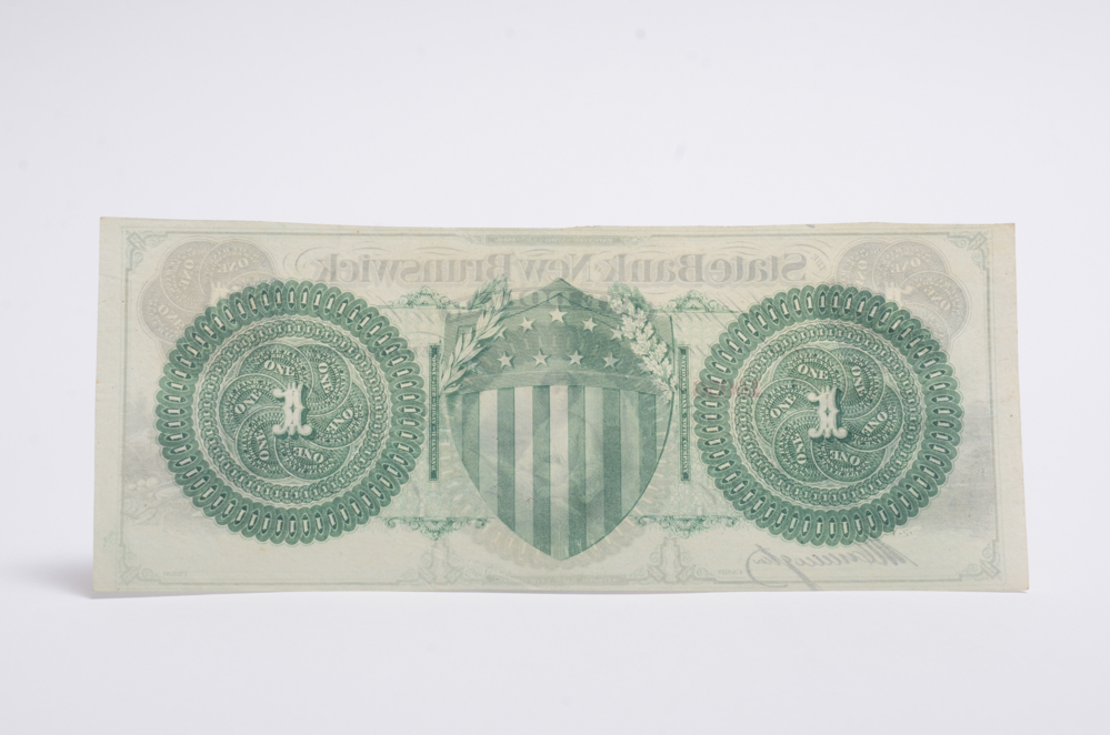 1800s One Dollar Obsolete Currency New Brunswick, NJ Note
