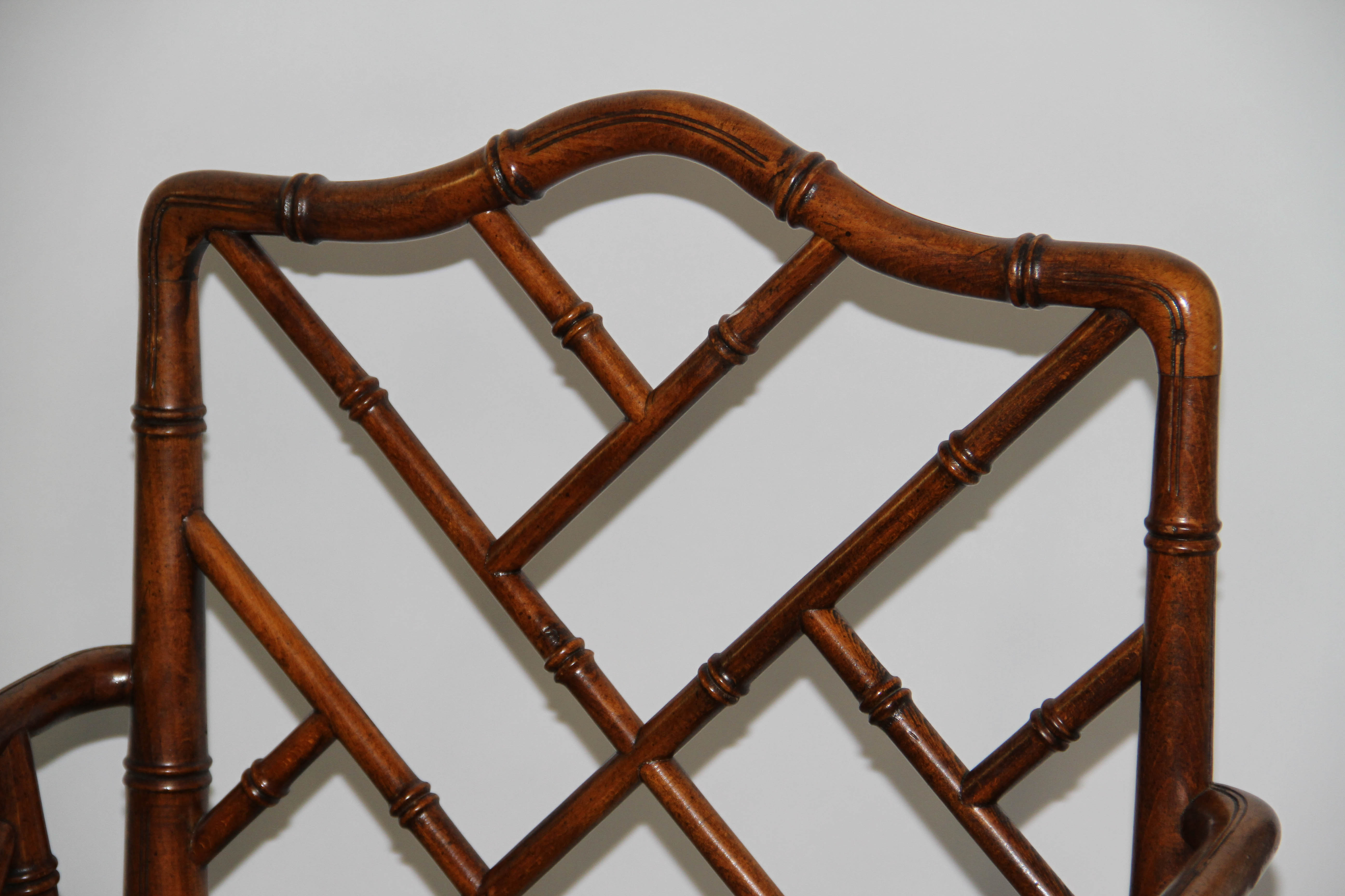 Pair of Chinese Chippendale Style Chairs