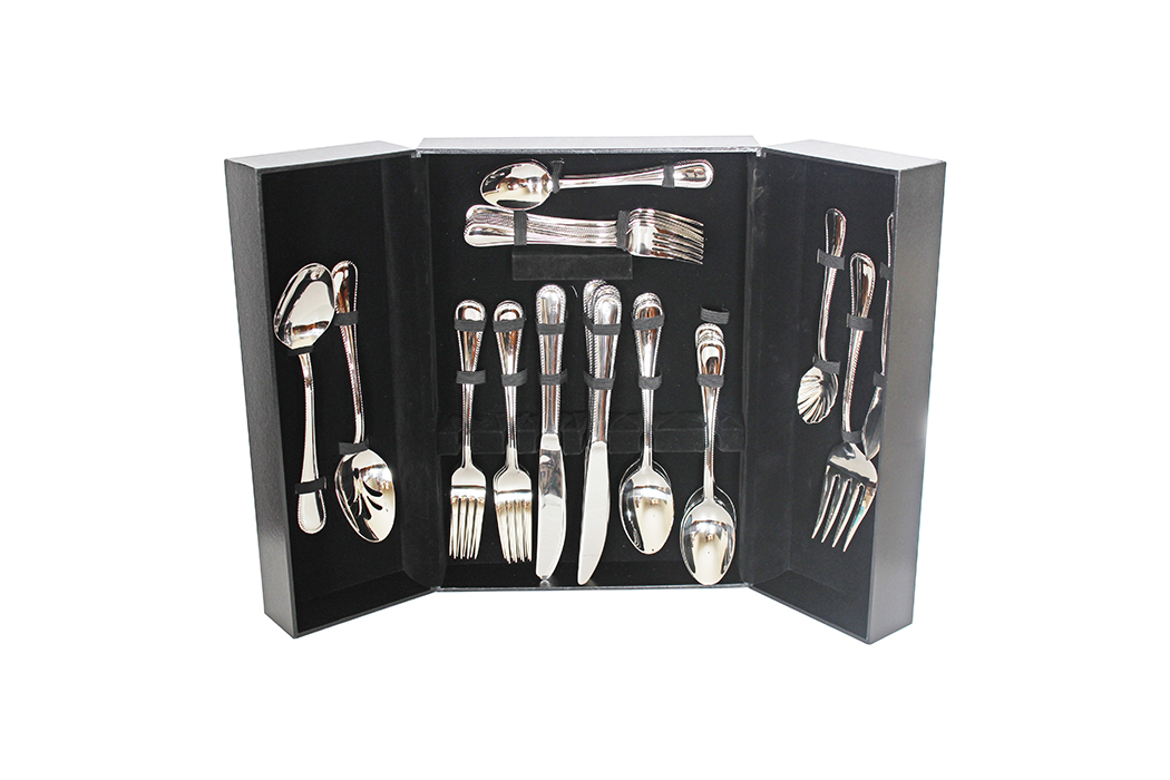 Hampton Silversmiths 24-Piece Stainless Steel China Flatware Set