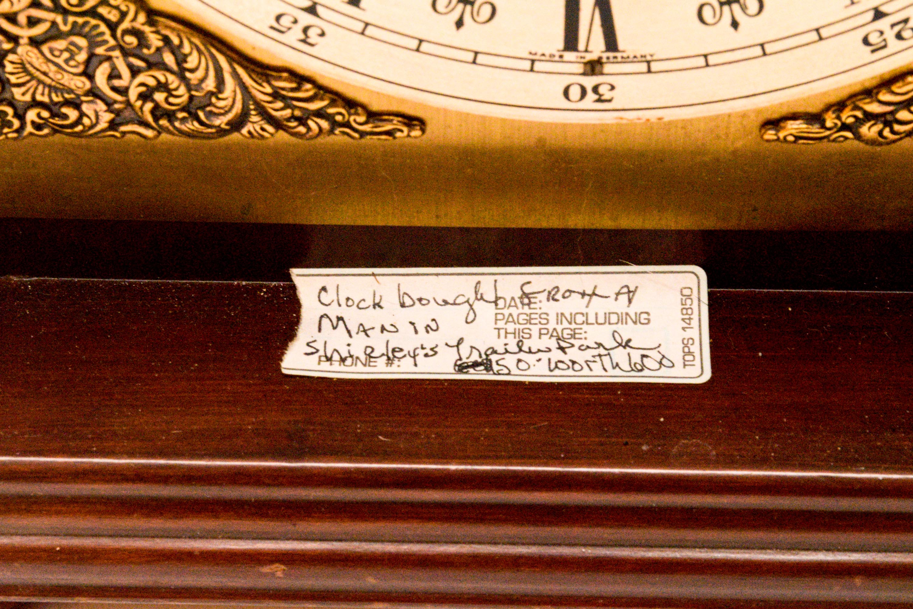 "Erhard Jauch" Mantel Clock