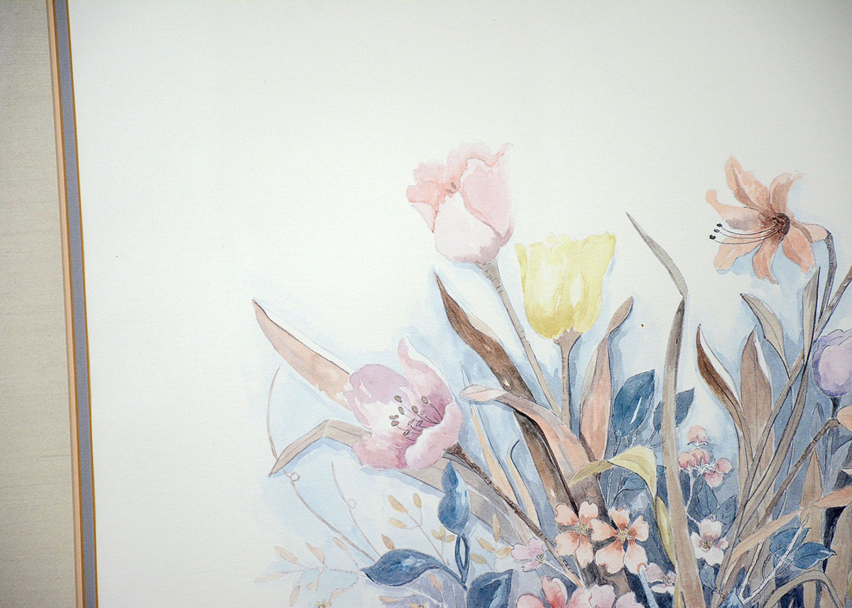 Mary Vincent Bertrand Signed and Numbered Floral Print