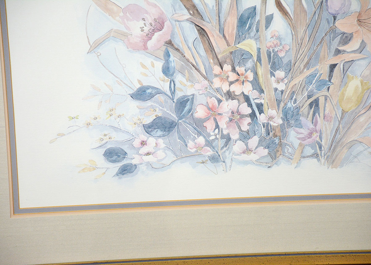 Mary Vincent Bertrand Signed and Numbered Floral Print