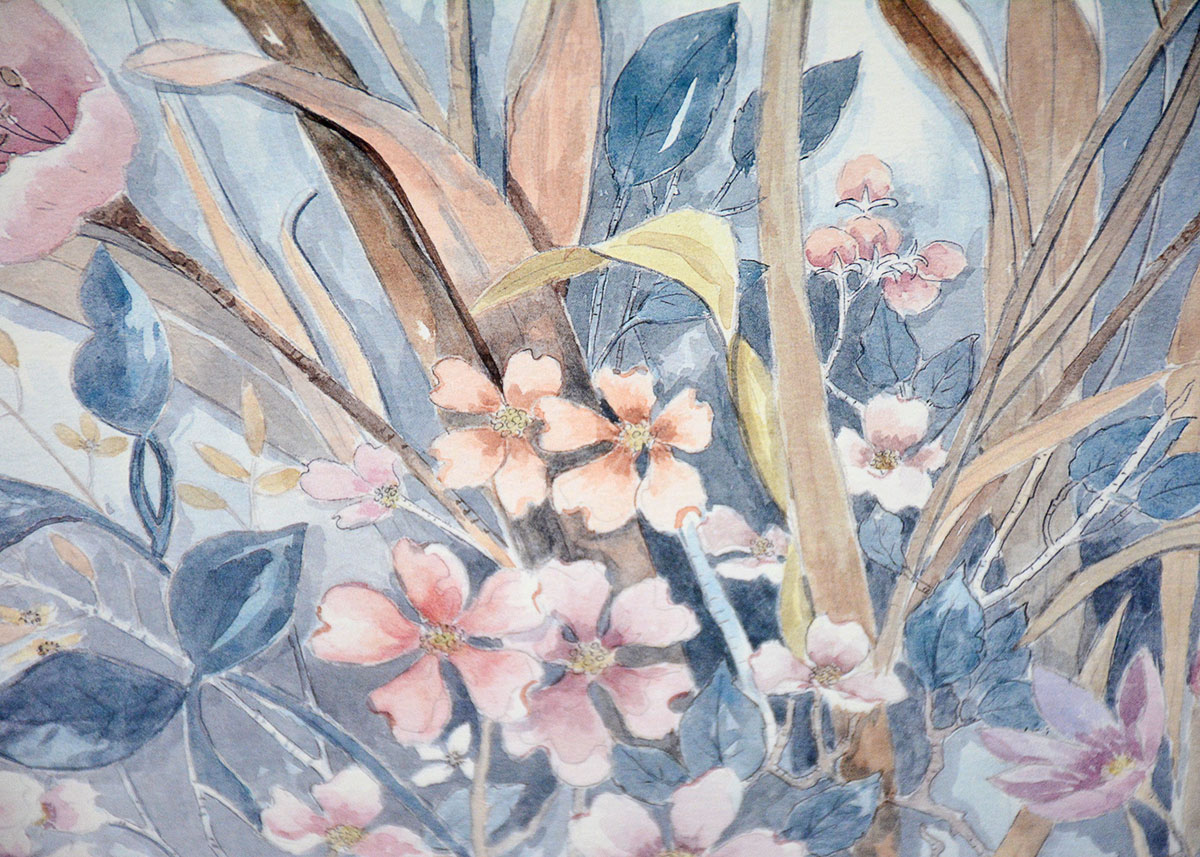 Mary Vincent Bertrand Signed and Numbered Floral Print