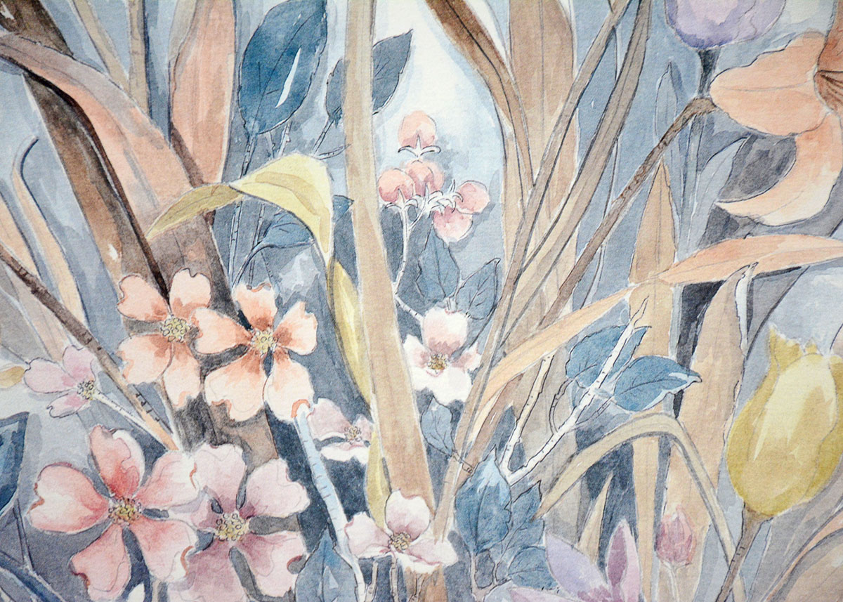 Mary Vincent Bertrand Signed and Numbered Floral Print