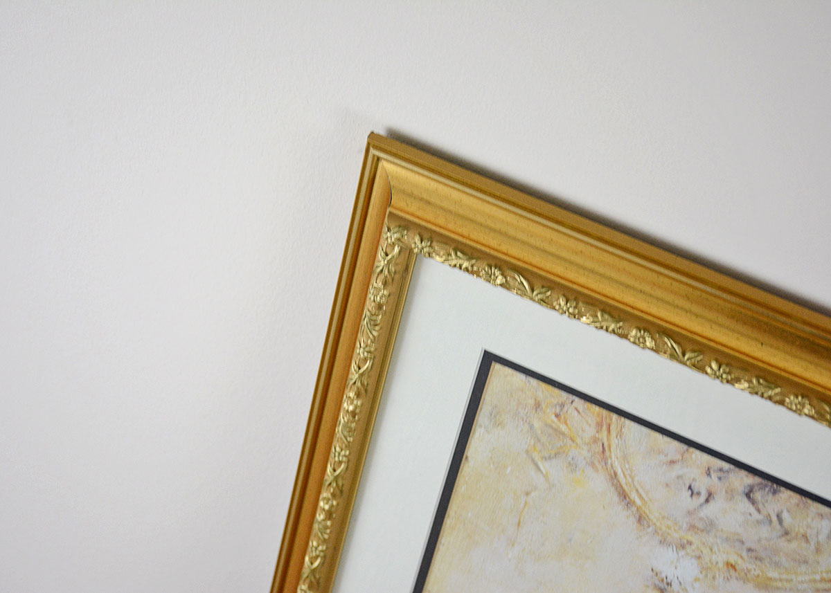 Eugene Joors Offset Lithograph "Woman with Chrysanthemums"