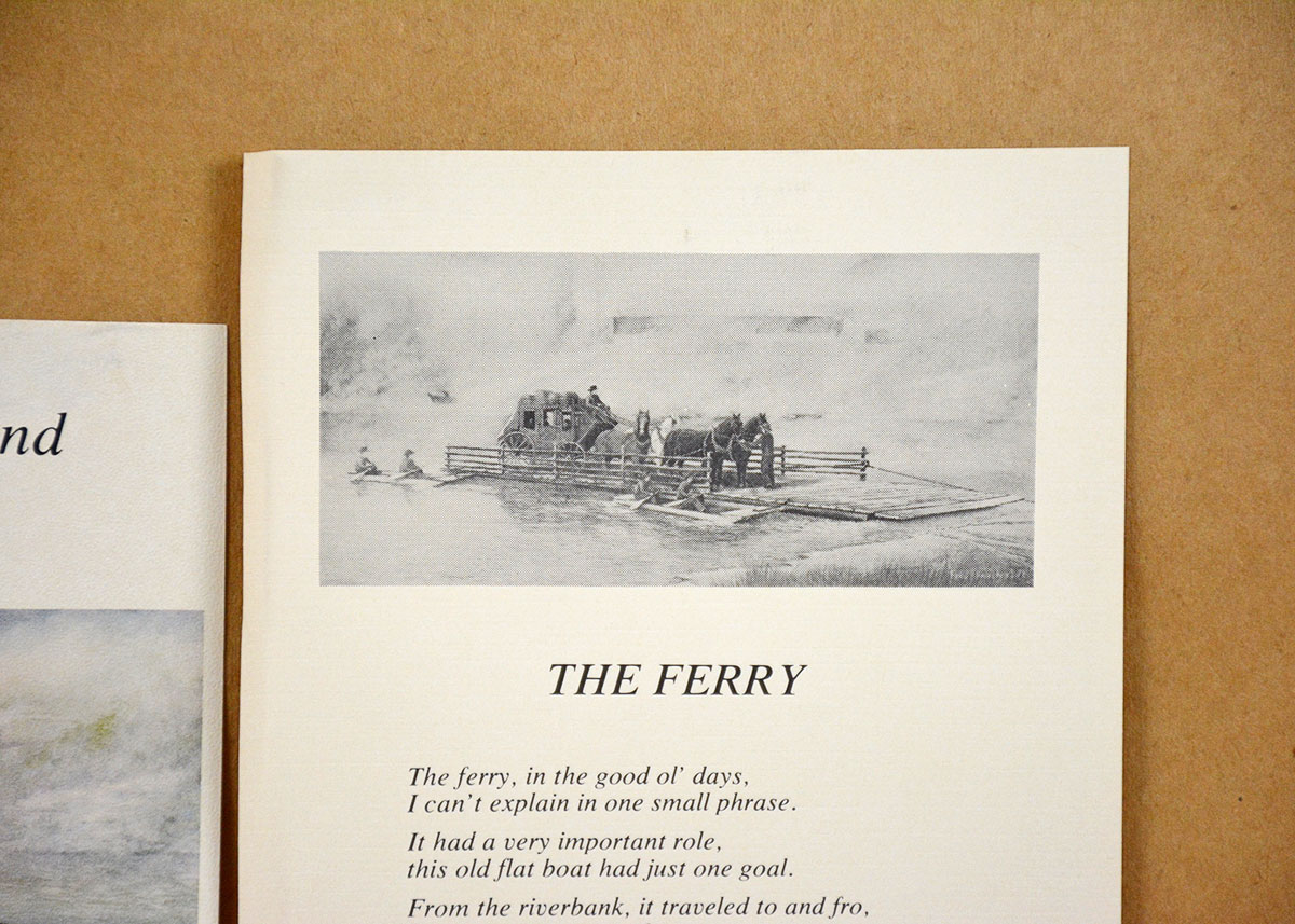 Framed and Signed Print of "Crossing The Cumberland" After Fred Thrasher