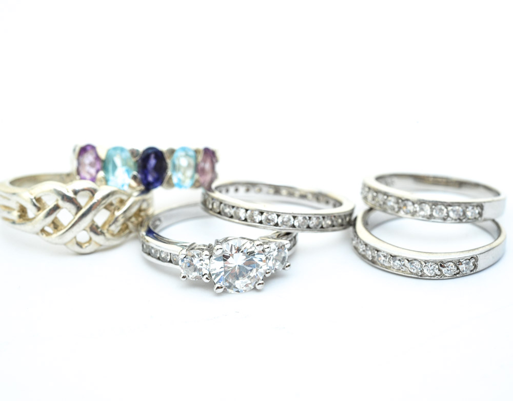 Collection of Sterling Silver Rings