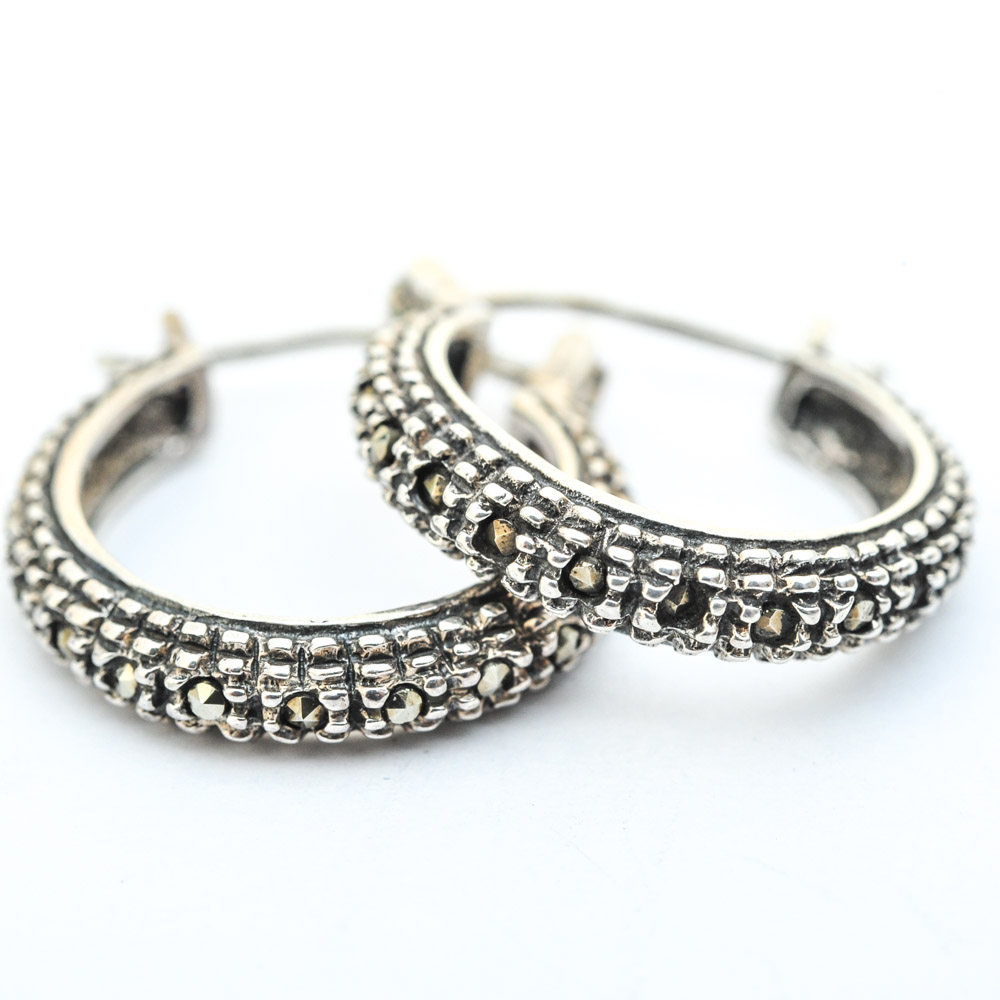 Sterling Silver and Marcasite Jewelry Featuring Judith Jack