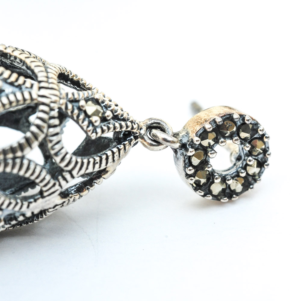Sterling Silver and Marcasite Jewelry Featuring Judith Jack