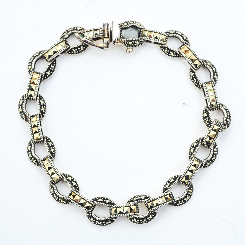 Sterling Silver and Marcasite Jewelry Featuring Judith Jack