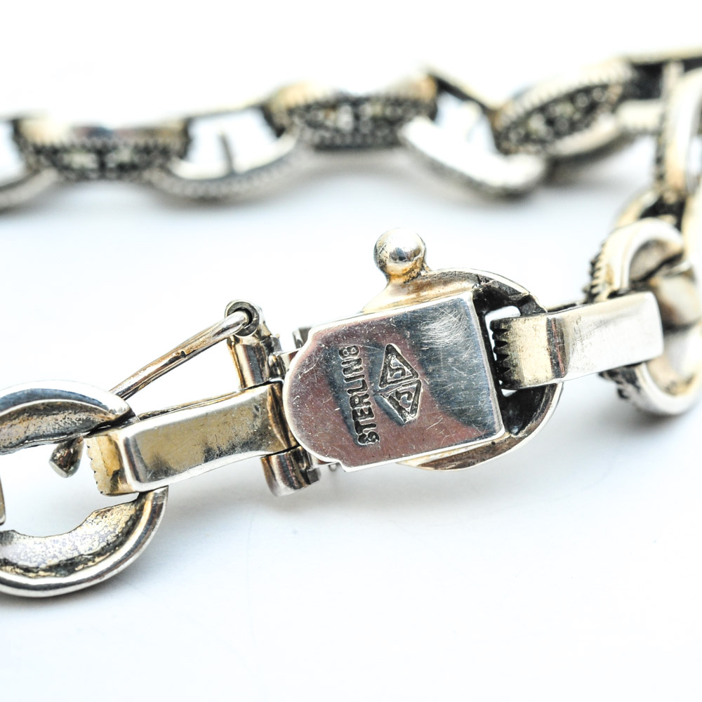 Sterling Silver and Marcasite Jewelry Featuring Judith Jack