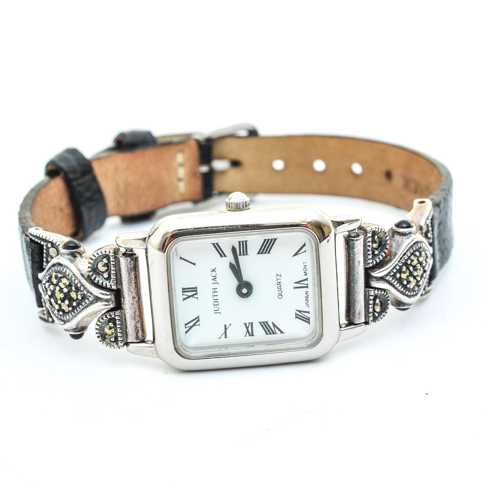Sterling Silver and Marcasite Jewelry Featuring Judith Jack