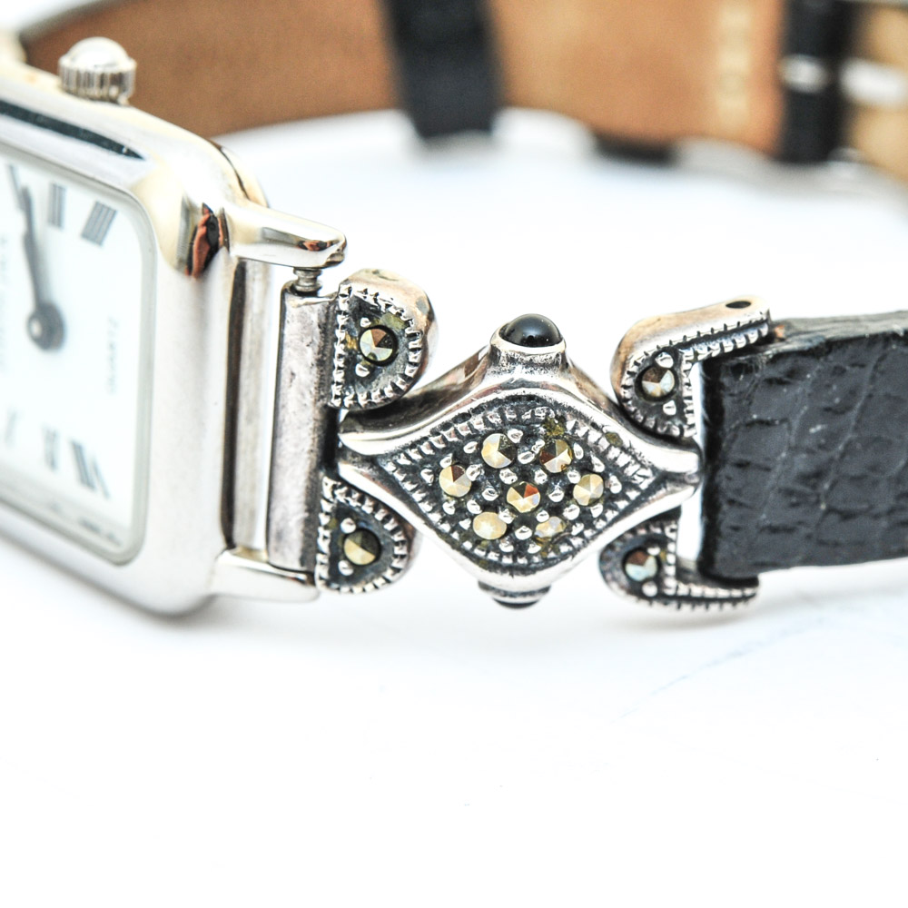 Sterling Silver and Marcasite Jewelry Featuring Judith Jack