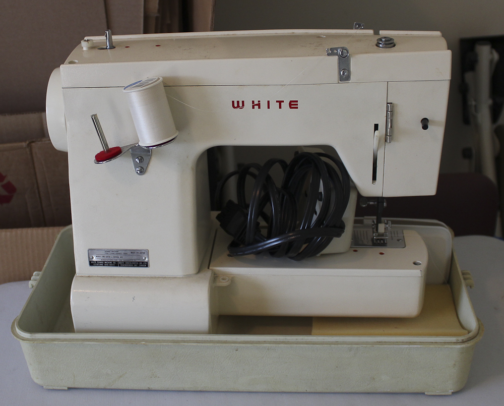 Vintage White Brand Sewing Machine