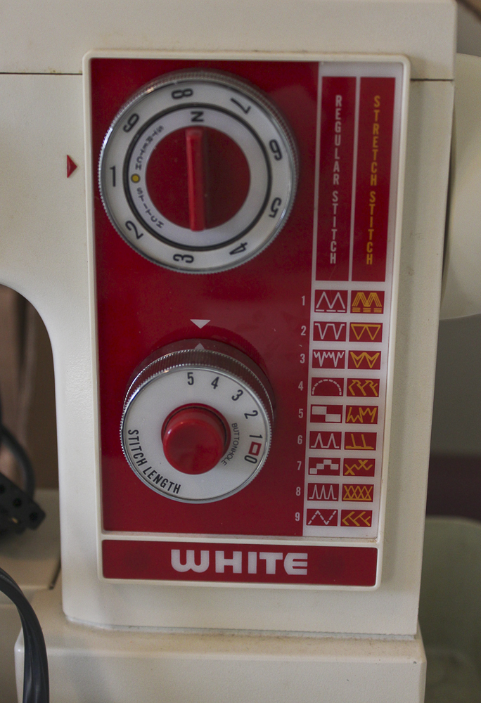 Vintage White Brand Sewing Machine