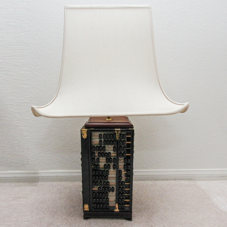 Vintage Mid-Century Abacus Lamp