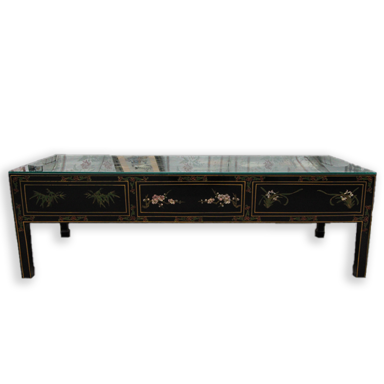 Chinese Mother of Pearl and Seashell Coffee Table