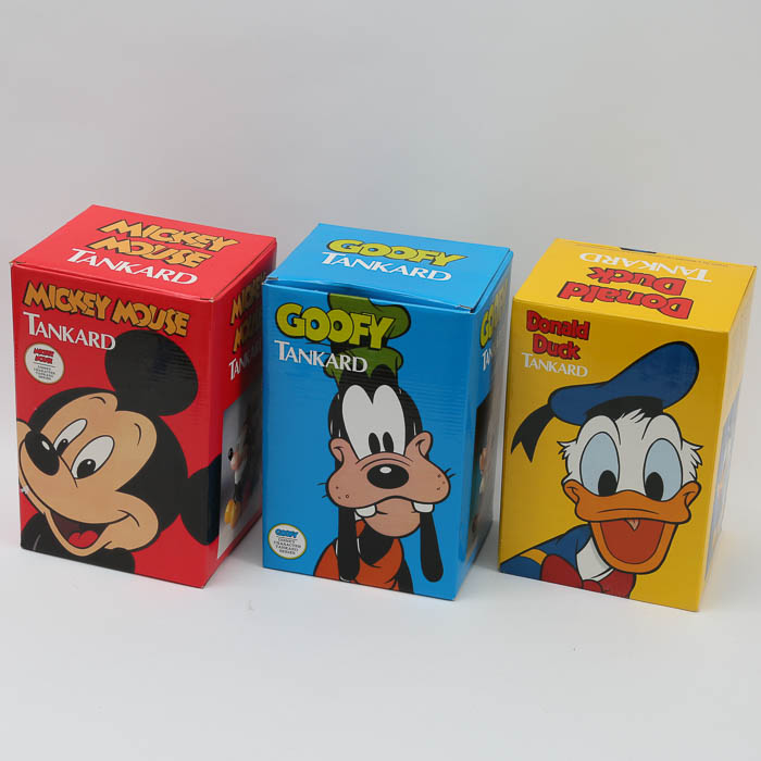 Grouping of Walt Disney Tankards and Mug