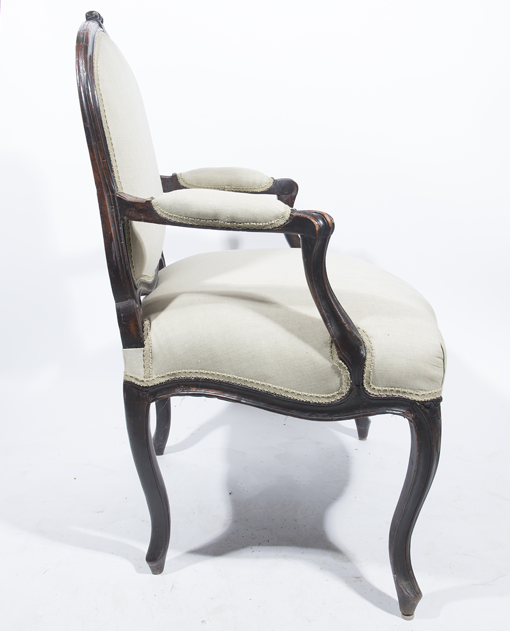 French Provincial Louis XV Fauteuil
