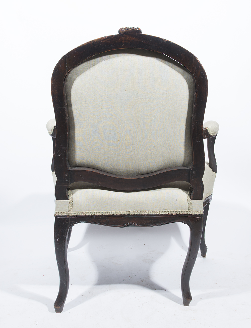 French Provincial Louis XV Fauteuil