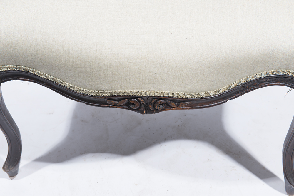 French Provincial Louis XV Fauteuil