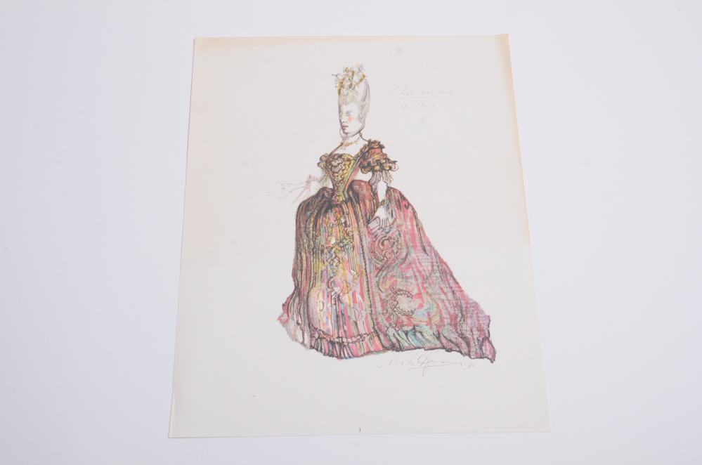 Souvenir Costume Design Prints from the Stratford Festival, Canada