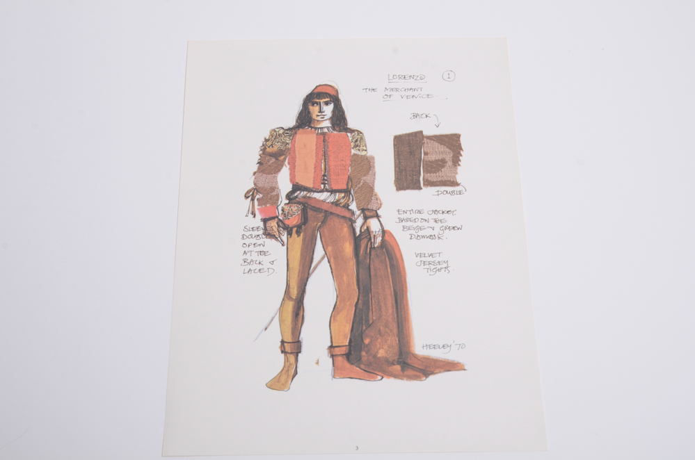 Souvenir Costume Design Prints from the Stratford Festival, Canada