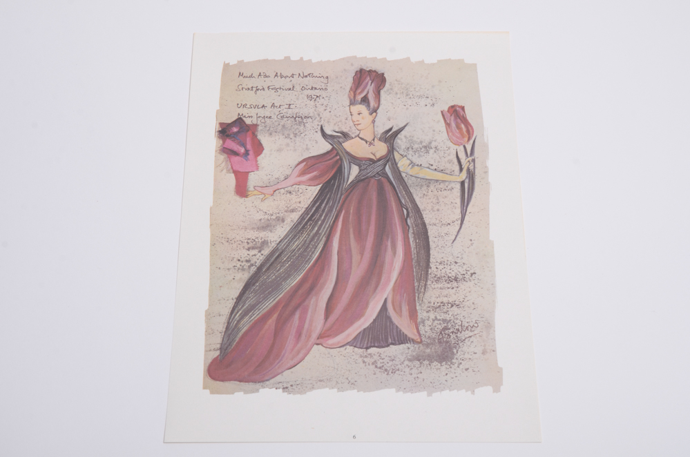 Souvenir Costume Design Prints from the Stratford Festival, Canada