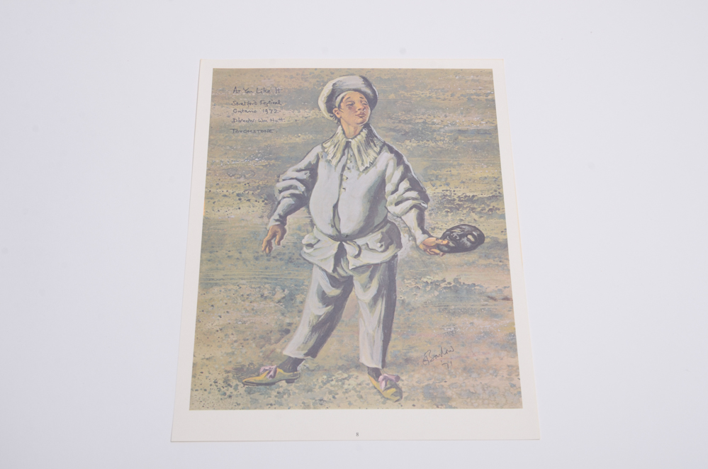 Souvenir Costume Design Prints from the Stratford Festival, Canada