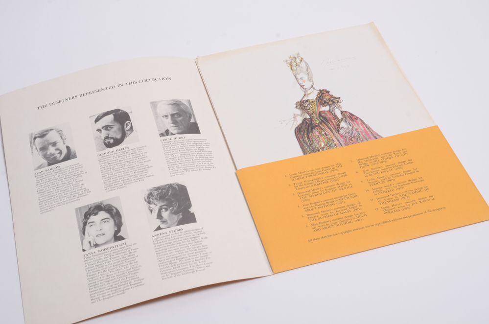 Souvenir Costume Design Prints from the Stratford Festival, Canada