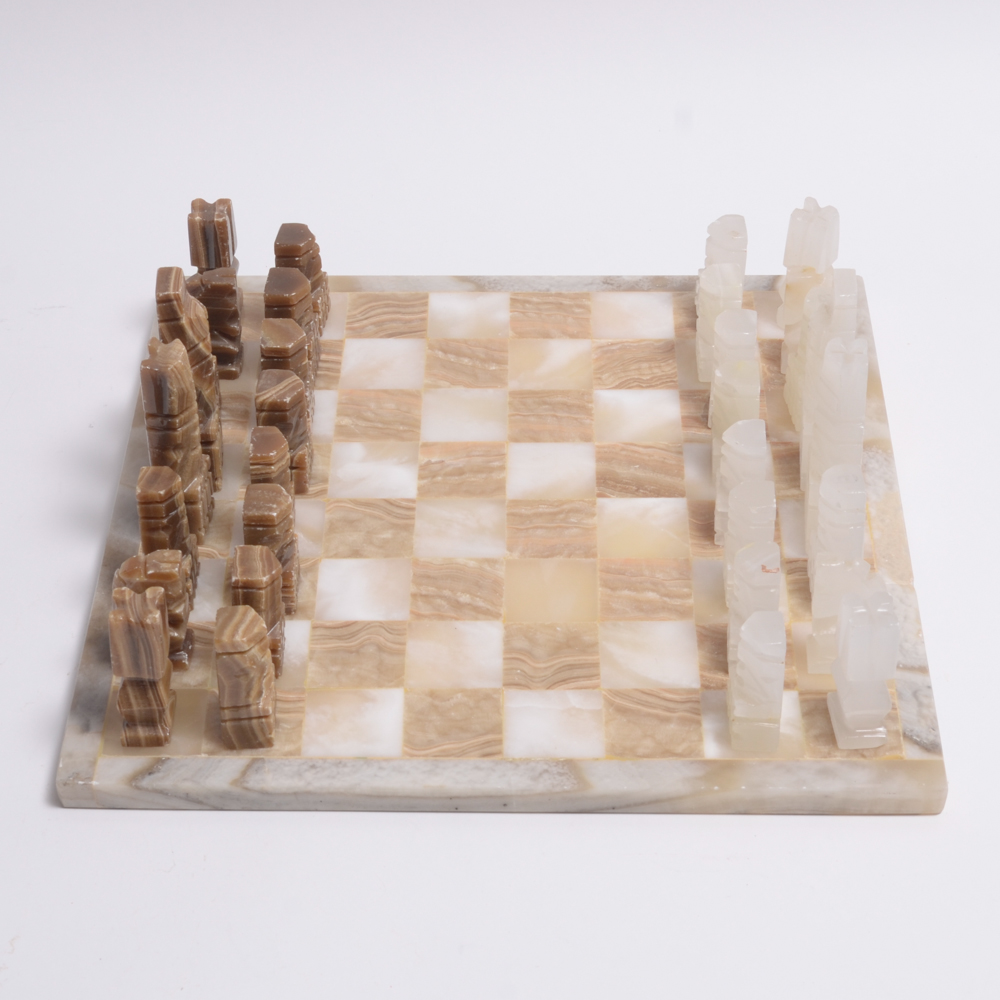 Mexican Onyx Chess Set