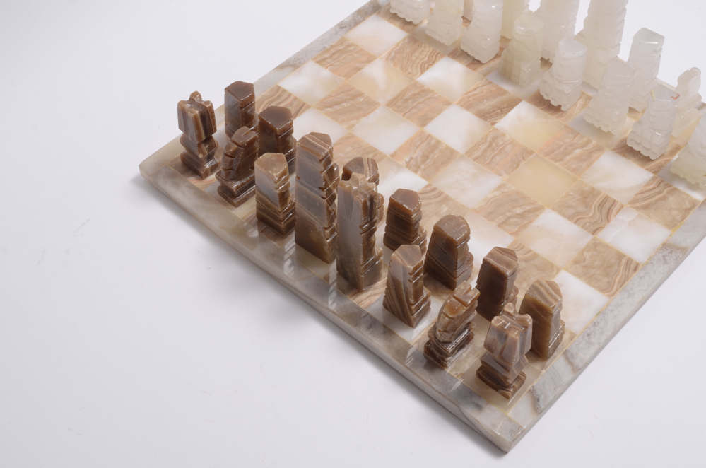 Mexican Onyx Chess Set