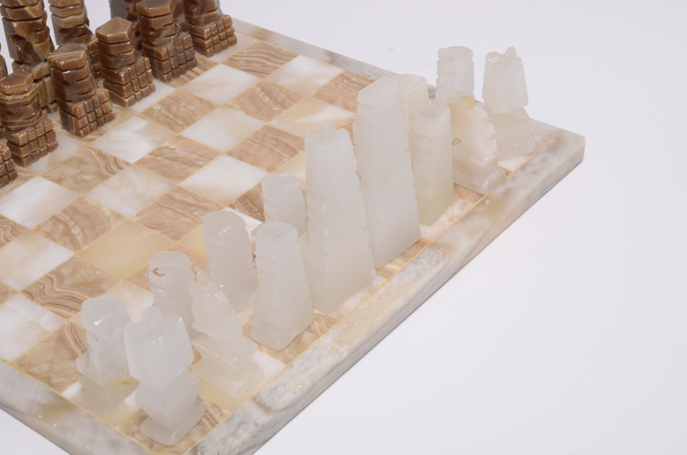 Mexican Onyx Chess Set