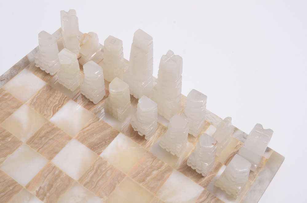 Mexican Onyx Chess Set