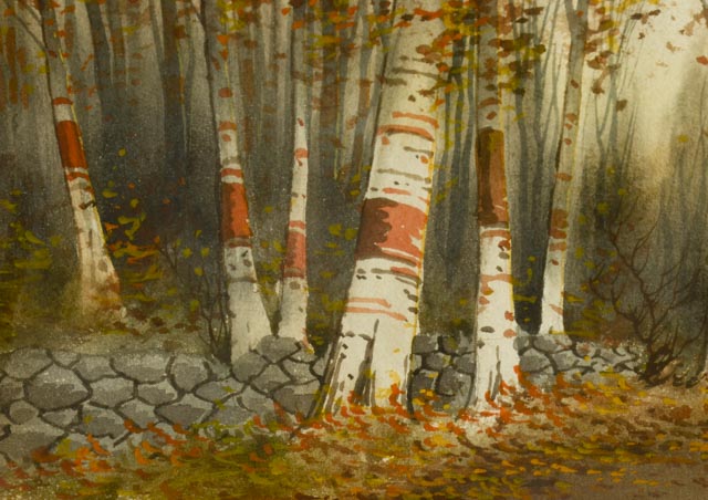 Grace Russell Raymond Original Watercolor Landscape